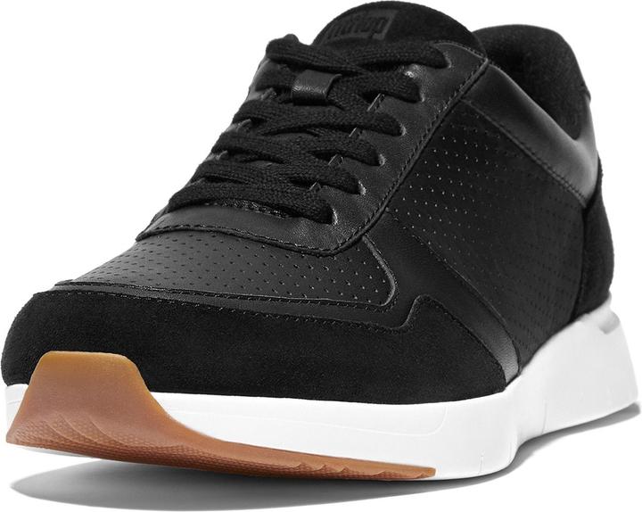Produktbild Fitflop F-Mode Suede/Leren Sneakers ZWART - Maat 36 (36)