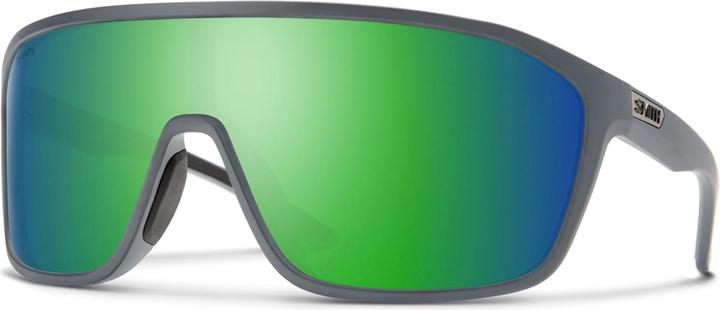 Ciment mat, miroir vert polarisé