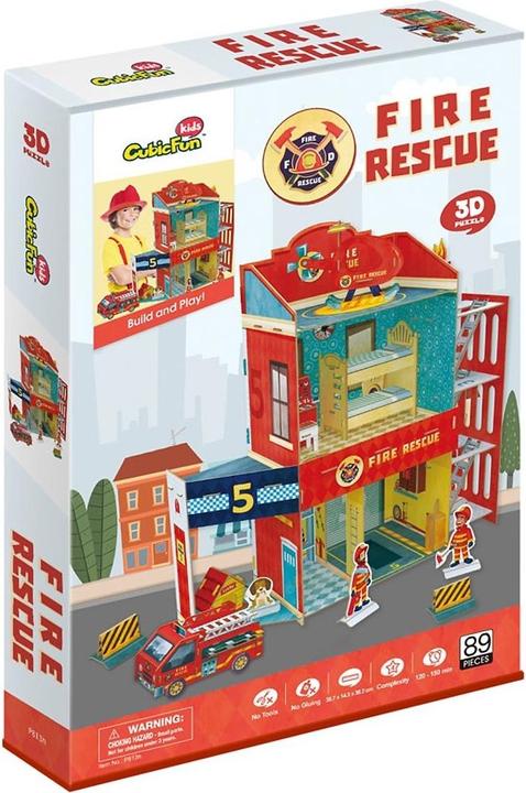 Produktbild Cubicfun 3D Puzzle - Fire Rescue (89 Teile)