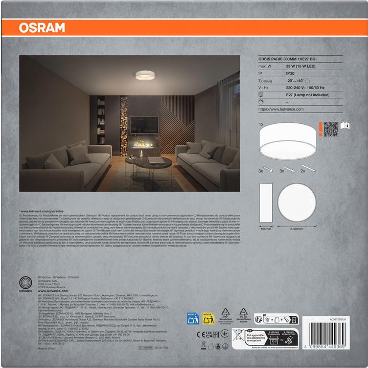 Produktbild Osram ORBIS PARIS 300 mm 1XE27 BG