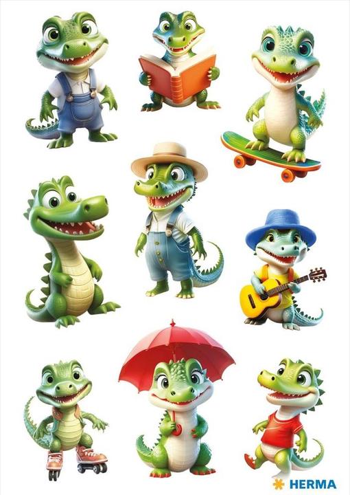 Produktbild HERMA Sticker Krokodil (27 Sticker)