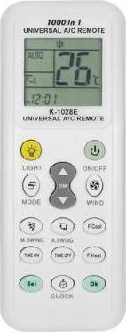 Actual product image Savio K-1028 remote control IR Wireless Air conditioner Press buttons (Universal remote control, Infrared)