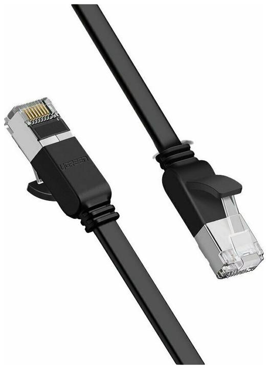Immagine prodotto Ugreen Cavo Ethernet RJ45 piatto UTP Cat 6 in rame puro 3 m (nero) (UTP, CAT6, 3 m)