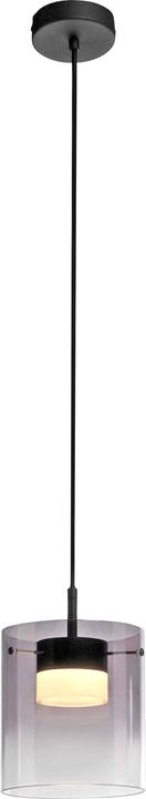 Just Light LED-Pendelleuchte 14042-18, 7,5W, 800lm, 3000K, schwarz (800 lm)