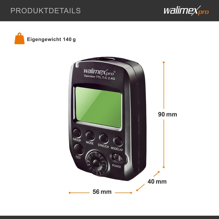 Image du produit Walimex pro par émetteur T-C Canon Mover 400 TTL (Funk)