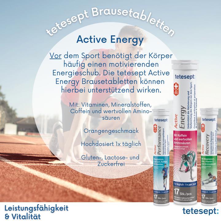Immagine prodotto Tetesept Energia attiva 17 compresse effervescenti (12 Pezzo/i, Compressa effervescente)