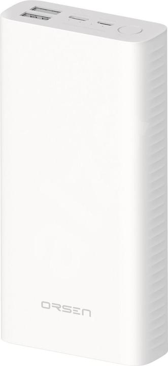Produktbild Orsen E39 Power Bank 20000mAh Baltas (20000 mAh, 74 Wh)