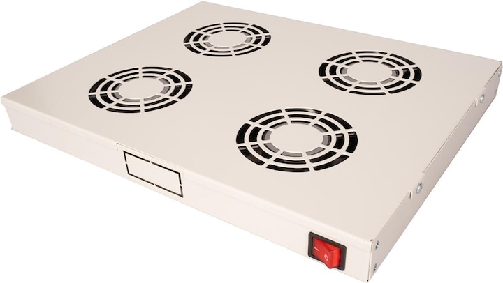 Image du produit Roline 19-inch fan unit 4 fans ON/OFF grey