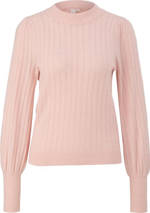 Produktbild s.Oliver Strickpullover Strickpullover mit Ajourmuster (XXL)