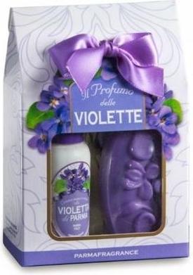 Parmafragrance Violet Parfüm mit Flakon und Seife (Parfum Set)