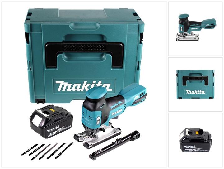 Produktbild Makita DJV 181 G1J Akku Pendelhub Stichsäge 18 V Brushless + 1x Akku 6,0 Ah + Makpac - ohne Ladegerä