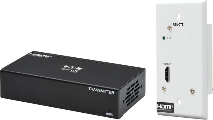 Image du produit Eaton Kit extender DisplayPort to HDMI over Cat6 Box Transmitter/Wall Plate Receiver 4K 60 (1.38 m, HDMI)