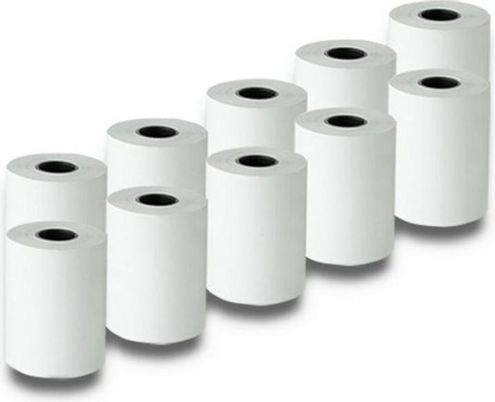 Actual product image Qoltec 51896 Thermal roll 57 x 20 | 55g/m2 | 10 pcs. | BPA-free