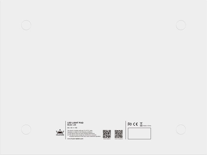 Actual product image Huion L4S graphics tablet black 310 x 210 mm USB
