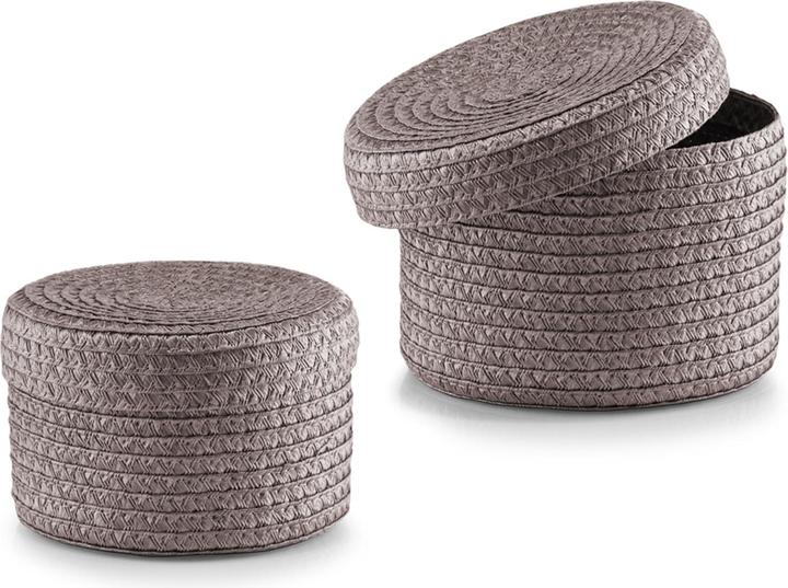 Zeller Present Basket set (2 x, Ø 16 x 10 cm, Ø 17 x 12 cm)