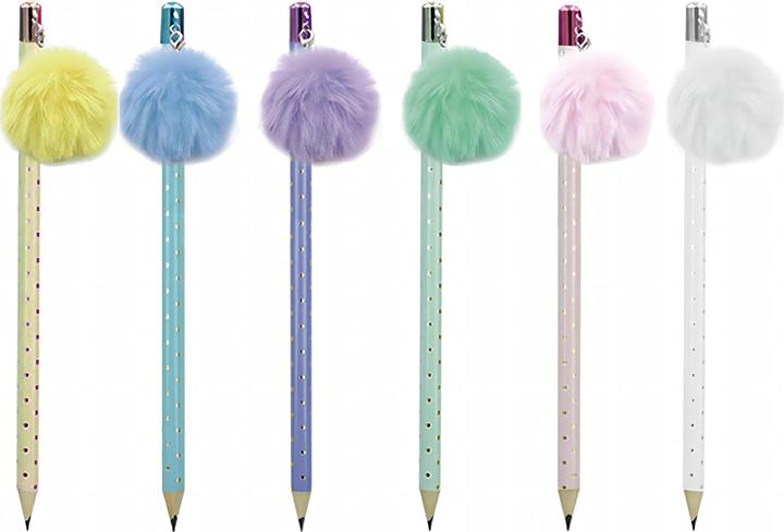 Produktbild Roost Bleistift Big Pompon Charm TSKY-P231 assortiert (2 mm)