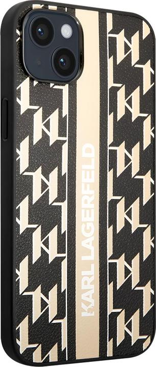 Image du produit Karl Lagerfeld KLHCP14SPGKLSKW iPhone 14 6.1 "étui rigide marron / marron à rayures Monogram (Apple iPhone 14)