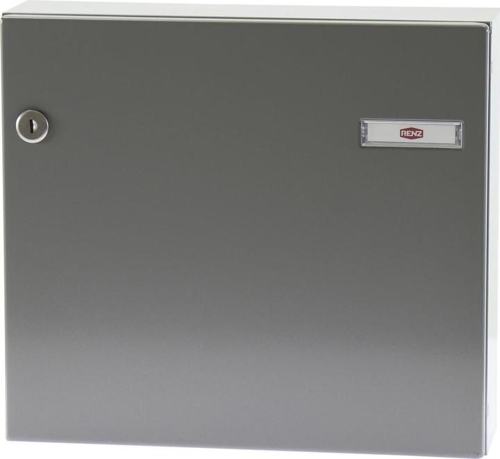 Produktbild Renz Tür-Durchwurfbriefkasten SERIE 17, 370 x 330 x 100 mm, Stahl RAL 9007