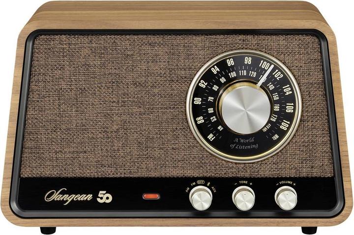 Productafbeelding Sangean Premium houten kast WR-101 Tafelradio AM, FM Bluetooth®, AUX, FM Walnoot (AM, FM, Bluetooth)