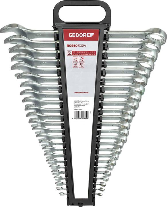 Produktbild Gedore Red Ring-Maulschlüssel-Satz (32 mm, 19 mm, 6 mm, 12 mm, 24 mm, 14 mm, 22 mm, 16 mm, 23 mm, 10 mm, 21 mm, 18 mm, 27 mm, 7 mm, 17 mm, 11 mm, 15 mm, 26 mm, 30 mm, 8 mm, 28 mm, 9 mm, 13 mm, 20 mm)