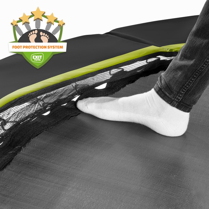 Actual product image Exit Silhouette sports Floor Trampoline ø366cm - black (366 cm)