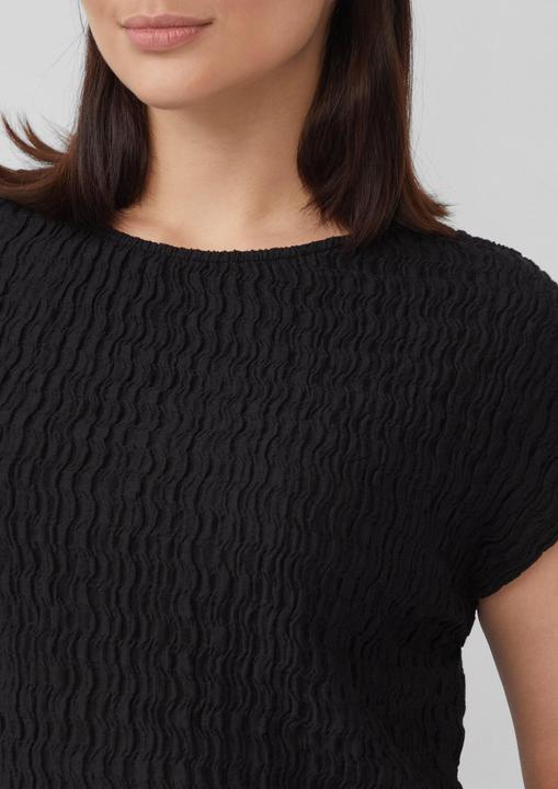 Image du produit S.Oliver T-Shirt Strukturiertes T-Shirt aus Baumwollmix im Relaxed Fit (48)