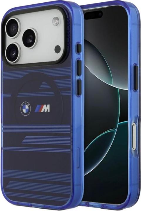 Actual product image BMW MagSafe Transparente IML-Hülle mit Metallknöpfen und Liniendesigns für iPhone 17 Pro Max (Apple iPhone 17 Pro Max)