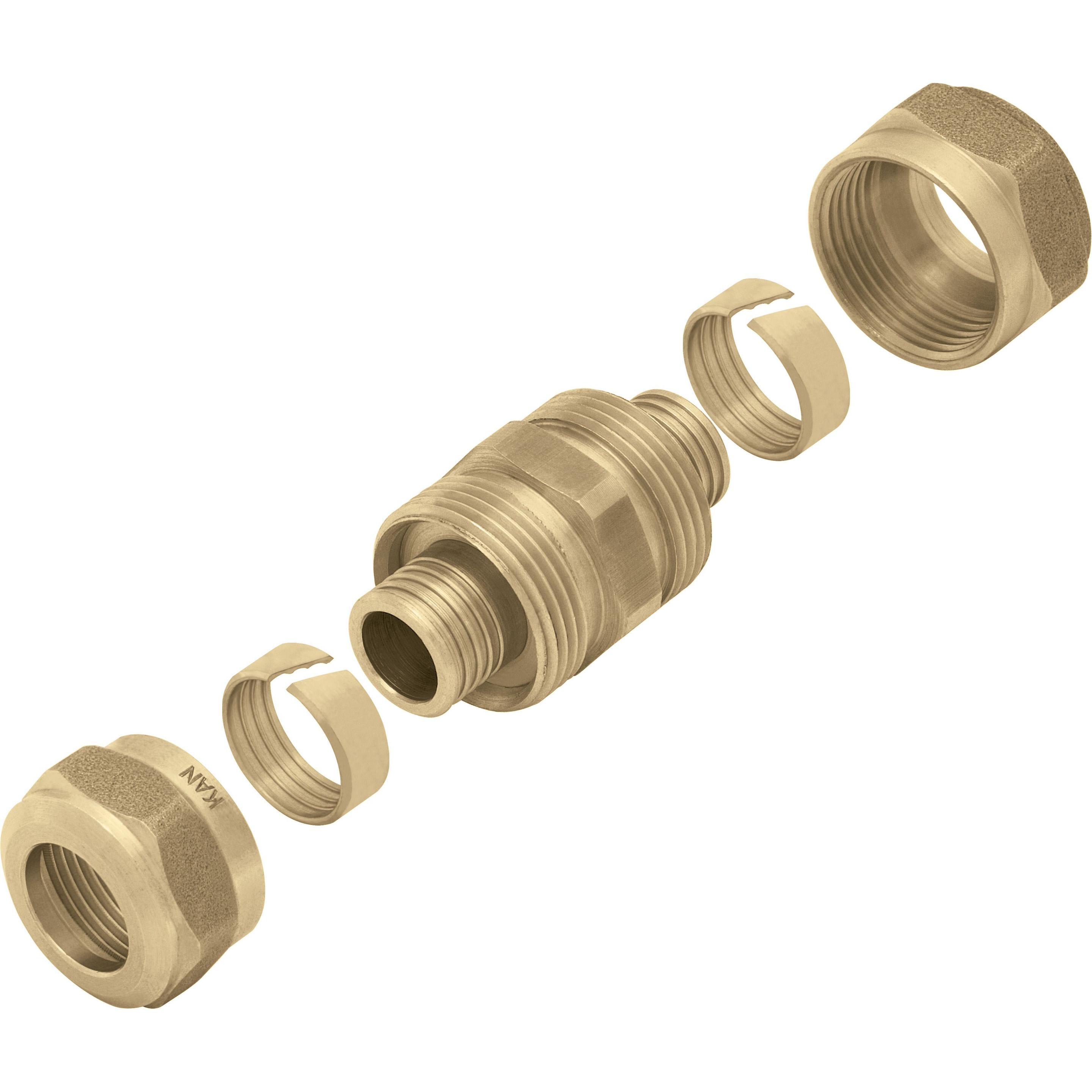 Kan Therm Verbindungskupplung PB R 17x2mm, für PE-RT, PE-Xc, PB-R, 10 Stück, Zubehör Heizen
