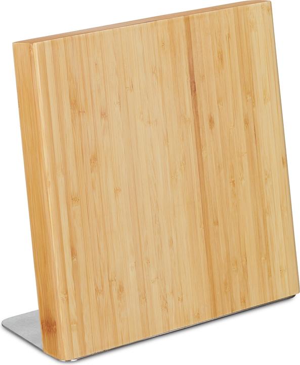 Actual product image Relaxdays Magnetic Knife Block, Bamboo Knives Holder