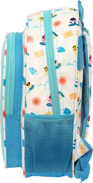 Produktbild Pinkfong Schulrucksack Baby Shark Surfing Blau Weiss 27 x 33 x 10 cm