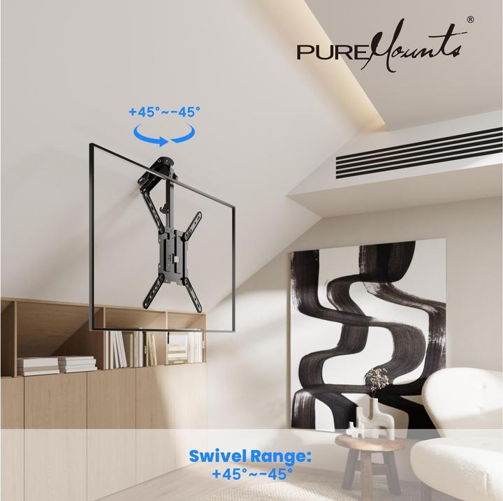 Produktbild PureMounts Deckenhalterung PM-SLOPE-55 (Decke, 20 kg, 23" - 55")