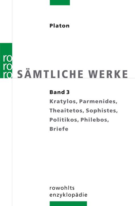 Produktbild Sämtliche Werke 3 (Deutsch, Platon, 1992)