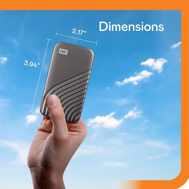 Actual product image WD My Passport SSD powered by SANDISK (1 TB)