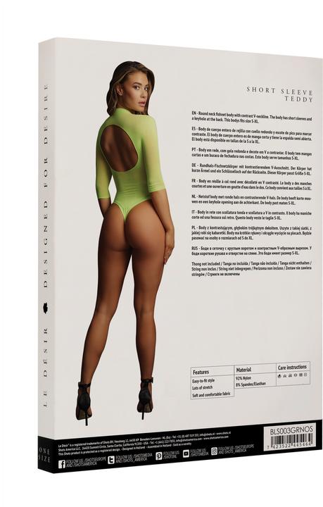 Productafbeelding Le Désir Teddy met korte mouwen - O/S (Eén maat voor iedereen)