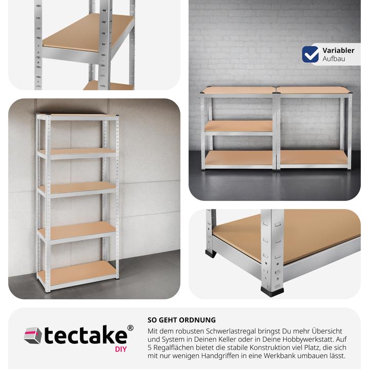 Produktbild tectake Schwerlastregal