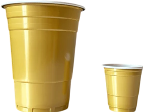 Produktbild MrPong Goldene Beer Pong Shot Becher - 100 Stk. Schnapsbecher (100 x)