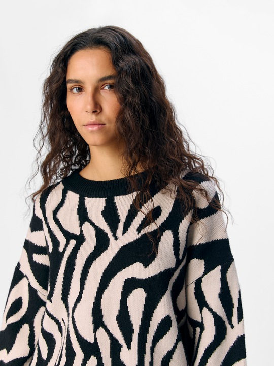 Actual product image Object Gemusterter Strickpullover (XL)
