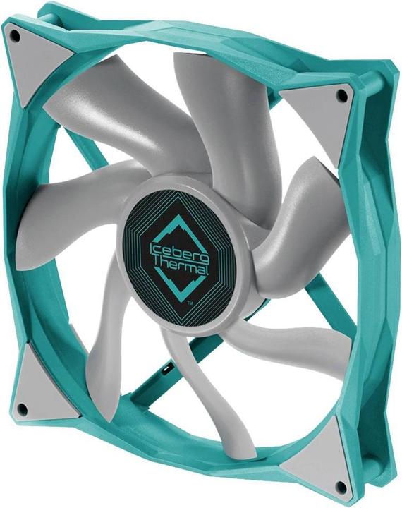 Actual product image Iceberg Thermal IceGALE computer case fan 14 cm turquoise 1 piece(s) (140 mm, 1 x)