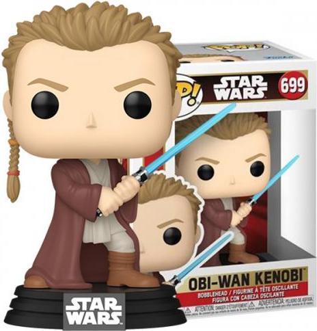 Actual product image Funko Star Wars: Episode I - Die dunkle Bedrohung Anniversary POP! Vinyl Figur Obi-Wan(Young) 9 cm