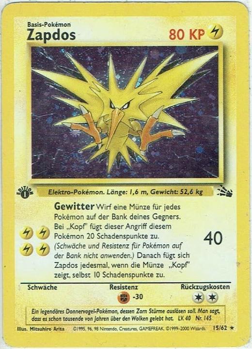 Produktbild Pokémon Fossil Sealed 1st Edition Booster DE (Deutsch, Booster Pack)