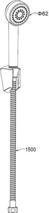 Productafbeelding Domoletti DOUCHESET DX3010YSC