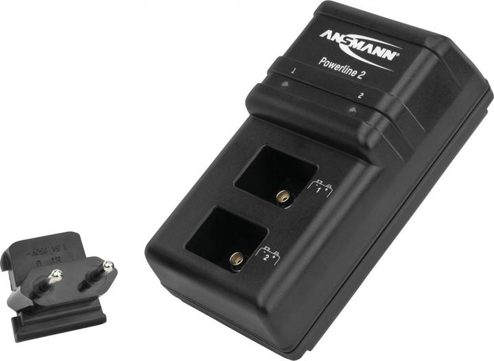 Produktbild Ansmann Stromleitung 2 (2 Stk., 9V Block, Ladegerät ohne Akku)