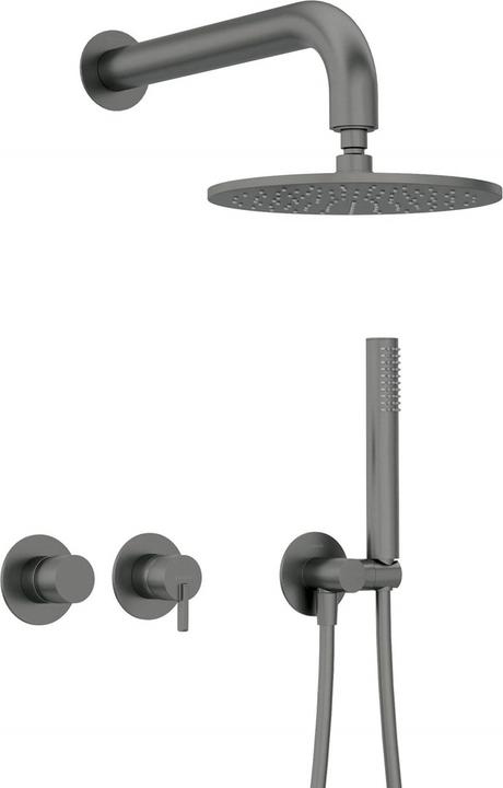 Actual product image Deante Concealed shower set with overhead shower - with horizontal fitting