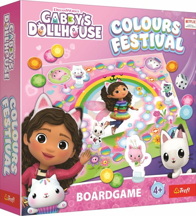 Productafbeelding Trefl Colors Festival Gabby's Dollhouse-Spiel (2 - 4 Spelers)