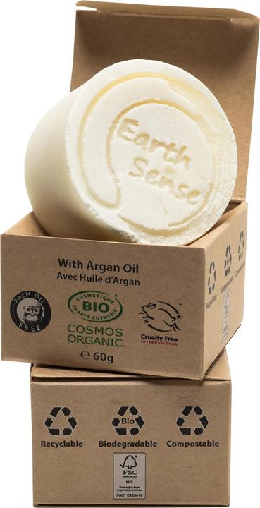 Immagine prodotto Natura Punto Shampoo solido biologico senza olio di palma, min. 77% di oli spremuti a freddo, con olio di argan (Shampoo solido, 60 g)