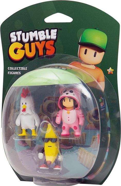 Produktbild Bandai Namco Pack 3 Fig 6cm Stumble Guys