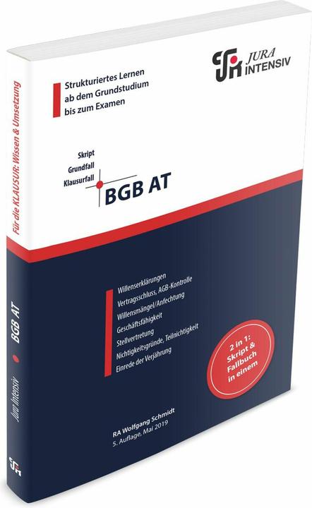 Schmidt:BGB AT (Deutsch, Wolfgang Schmidt, 2024)