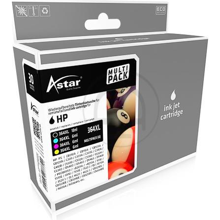 Thumbnail - Astar, Druckerpatrone, 4er-Pack - Schwarz, Gelb, Cyan, Magenta (M, BK, C, Y)