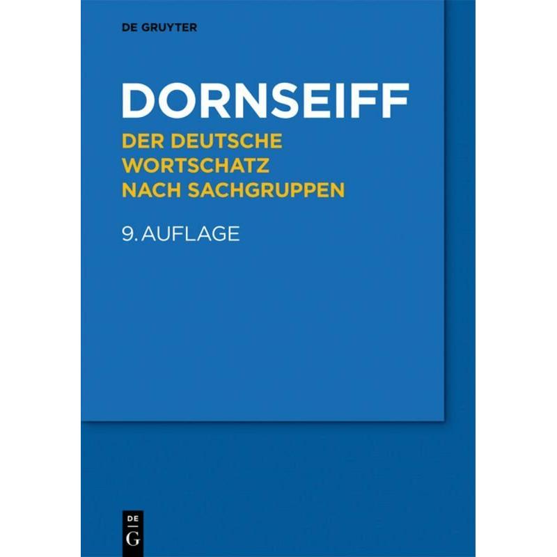 Der deutsche Wortschatz nach Sachgruppen, Sachbücher von Franz Dornseiff