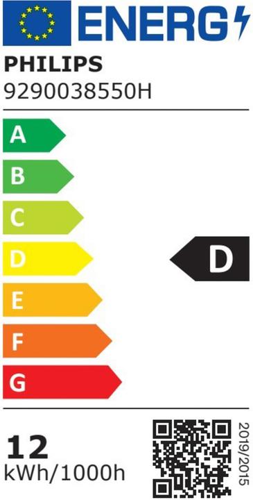 Energie-Label Philips Hue A60 - E27 pre - 1600 - 1-pak (E27, 11.80 W, 1600 lm, 1 x, D)